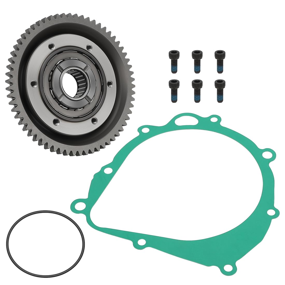 Kit de embrague de arranque con engranaje y junta compatible con Suzuki Quadsport Z400 LT-Z400Z / LT-Z400 2003-2014