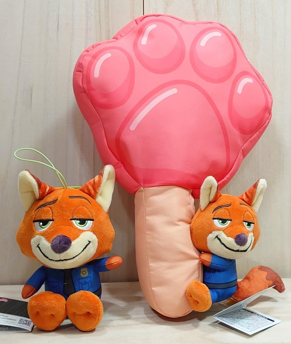 ニック ズートピア警察 ちぇりしゅーぬいぐるみ/アイスキャンディ モチーフ クッション 2種セット