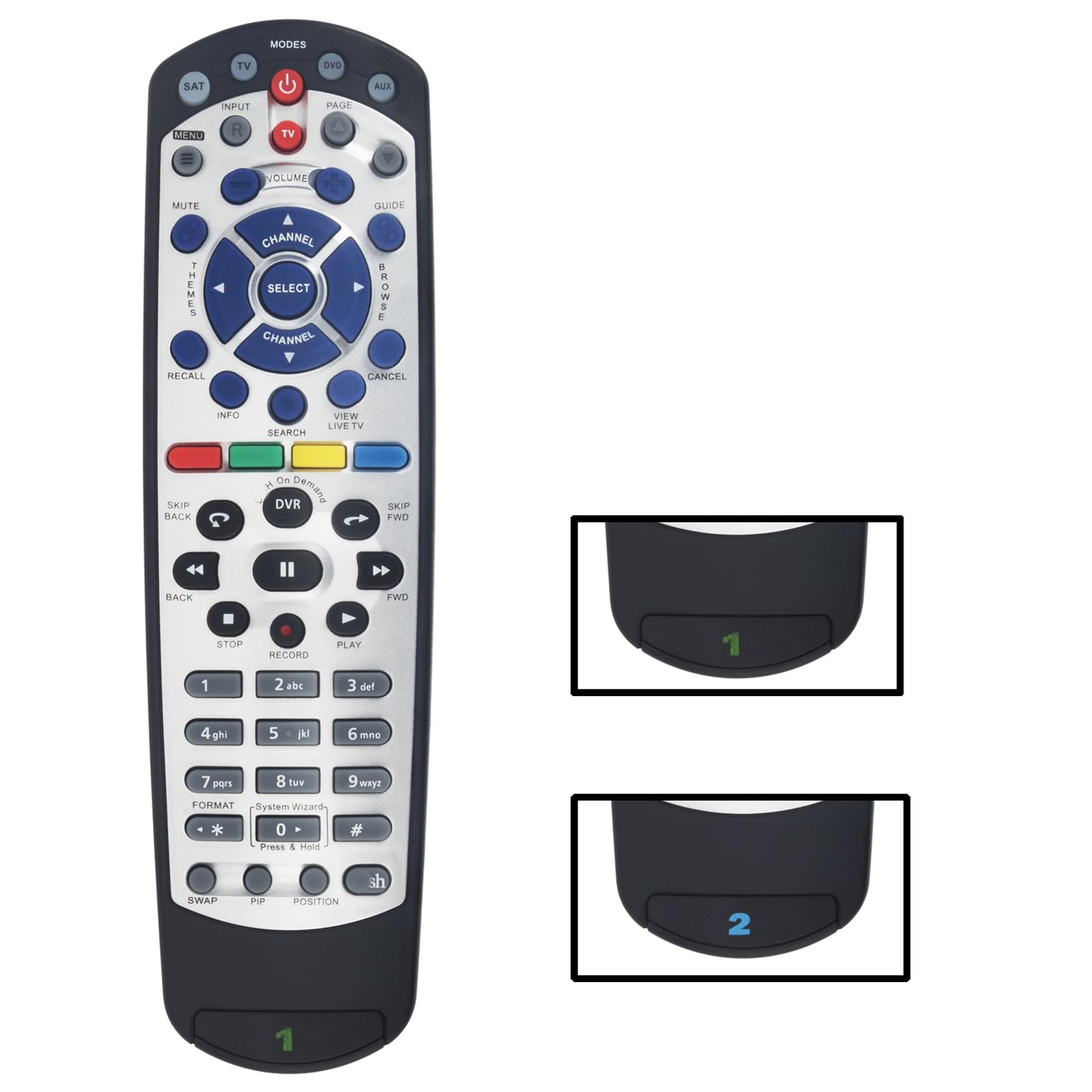 Télécommande de rechange IR UHF compatible avec récepteur satellite réseau Dish 21.1