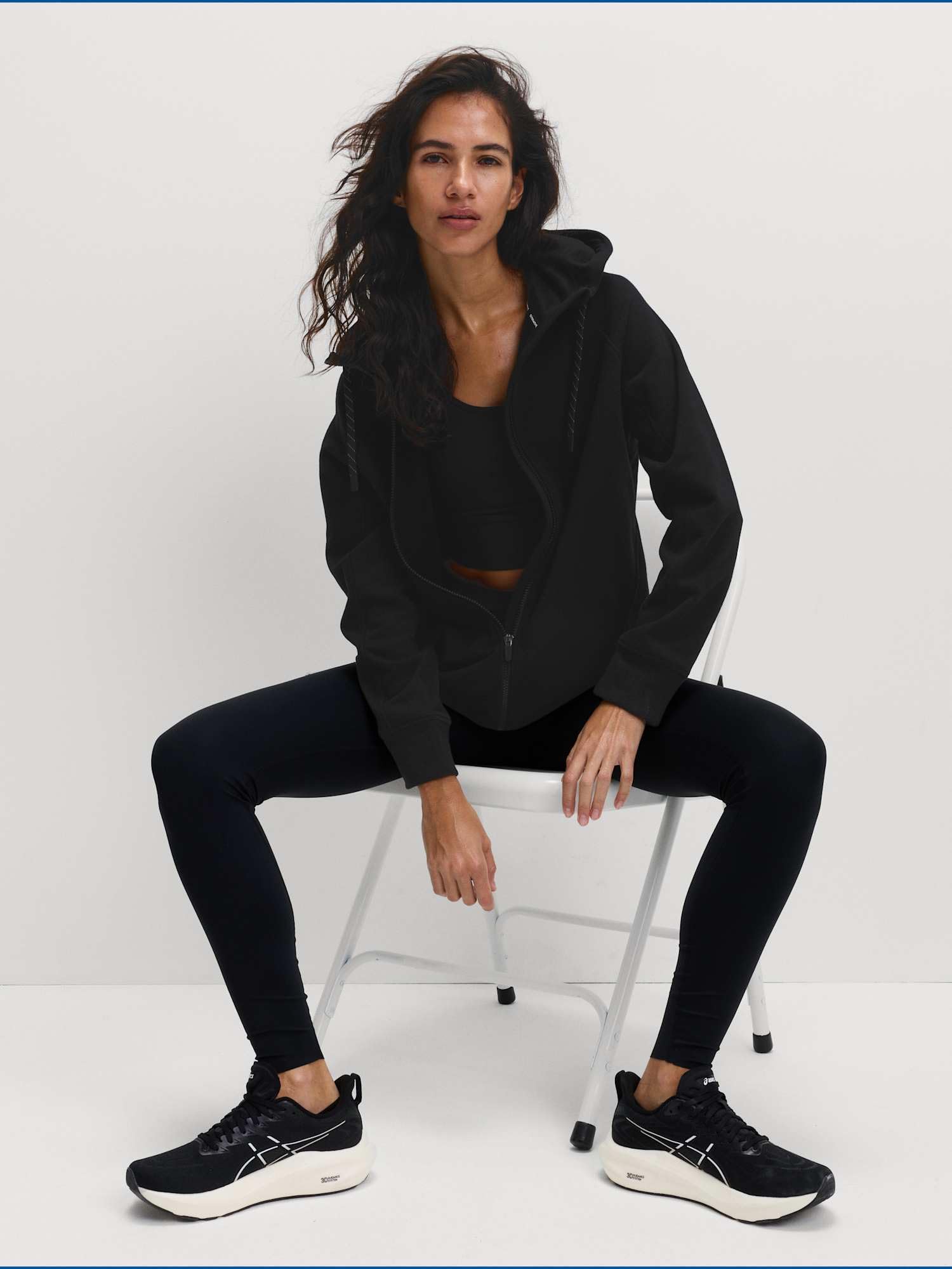 Marks & Spencer Sudadera con Cremallera y Capucha con Alto Contenido en Algodón para Mujer, Ajuste Relajado, con Bolsillos