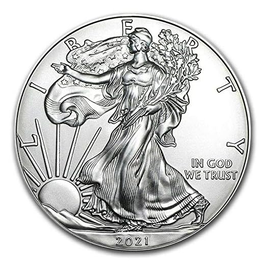 2021 American Eagle Silver Coin 1 oz 999 Fine Silver $1 Brilliant Uncirculated New