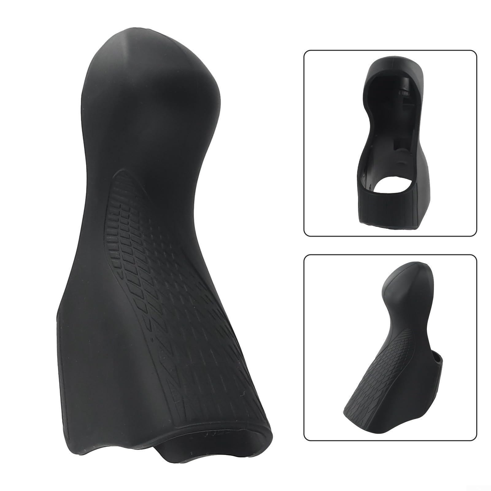 1 Pair Road Bike Brake Lever Hoods, Bike Brake Lever Handle Sleeves Protector Cover for ST-5700, Silicone Rubber Road Bike Brake Grips Hood Cover(black)