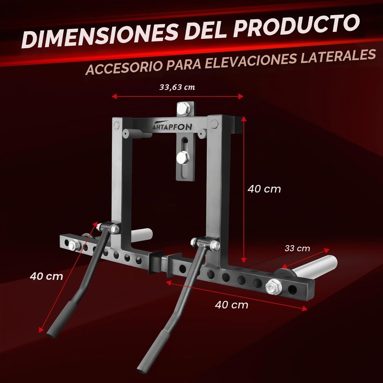 Accesorio para elevación Lateral Máquina de elevación Lateral de pie Máquinas de Press de Hombros Capacidad de Peso de 500 Libras