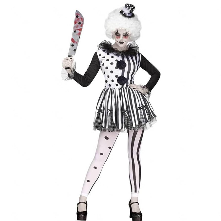 ♡ ハロウィン 仮装 ピエロ コスチューム 衣装 メイド服 学園祭 Ⅱ 楽天市場】5点セット ハロウィン ピエロコスチューム ピエロ