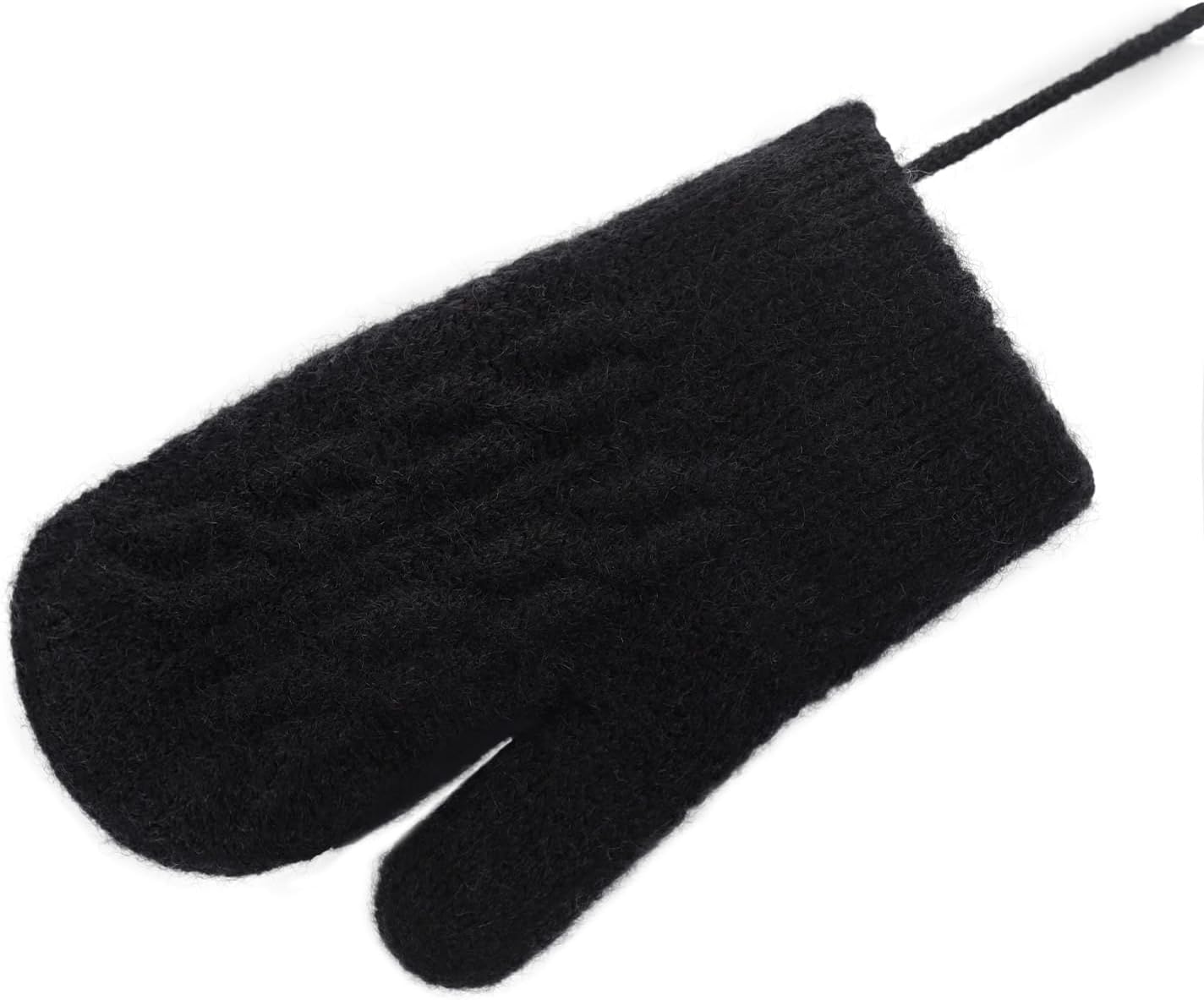 TINAYAUE Kids Toddler Warm Winter Gloves Cute Knitted Thermal Mittens Baby Boys Girls Thick Cold Weather Gloves for 1-3 Years