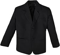 Vista 5 de Black N Bianco - Traje formal negro para niño con camisa y chaleco