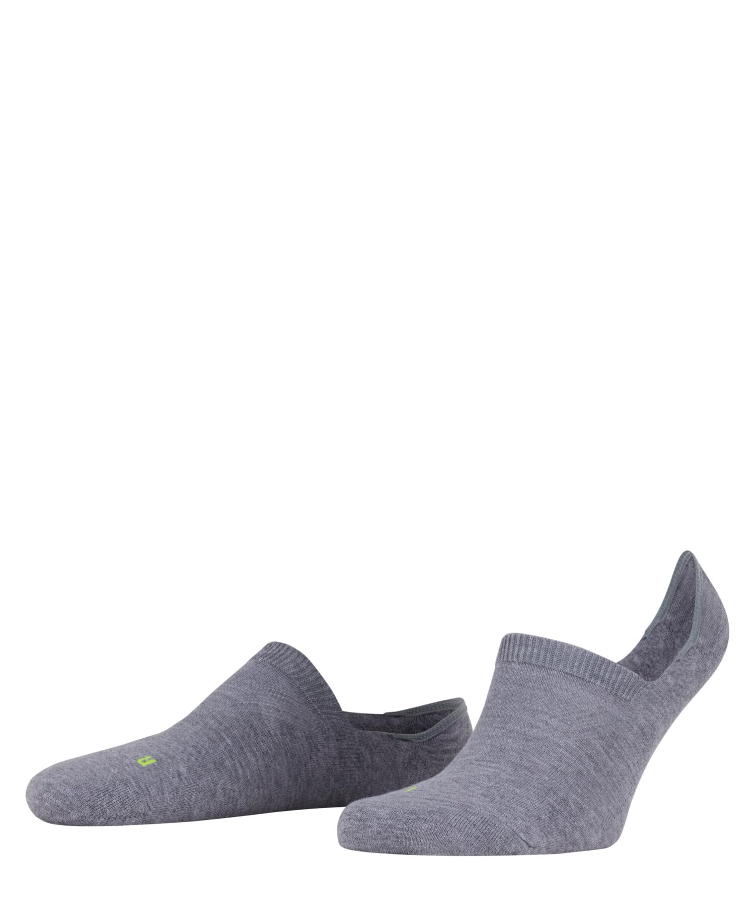 FALKE Unisex Cool Kick Invisible U In Soft Breathable Quick Drying No-Show Plain 1 Pair Liner Socks, Grey Light Melange 3775, 2.5-3.5