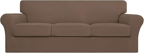 Easy Going - Funda elástica para sofá, lavable, para 3 cojines separados, tela elástica de licra estilo Jacquard, protector de muebles, para niños disponible en Yaxa El Salvador