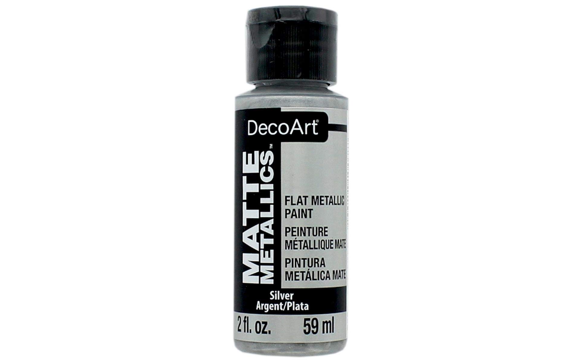Decoart Silver Deco Art Americana Acrylic Matte Metallics 2Oz