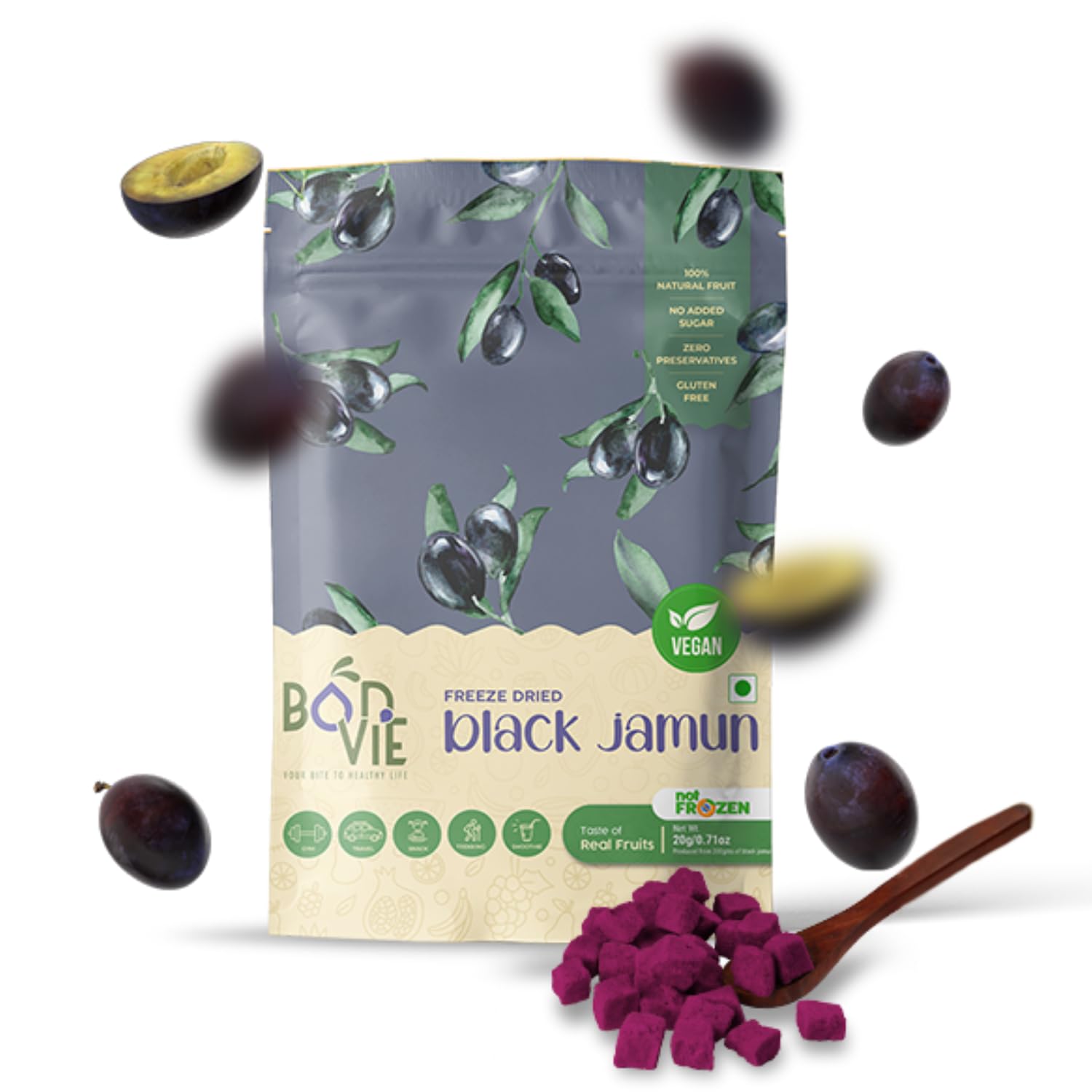 Bonvie Jamun Chips| Jamun Snack| Jamun Plum Frozen Snacks| Sugar-Free| Vegan| 100% Natural| Gluten-Free| Healthy Snacks| Frozen Fruits (B0BRQHK4V7) Amazon Price History, Amazon Price Tracker