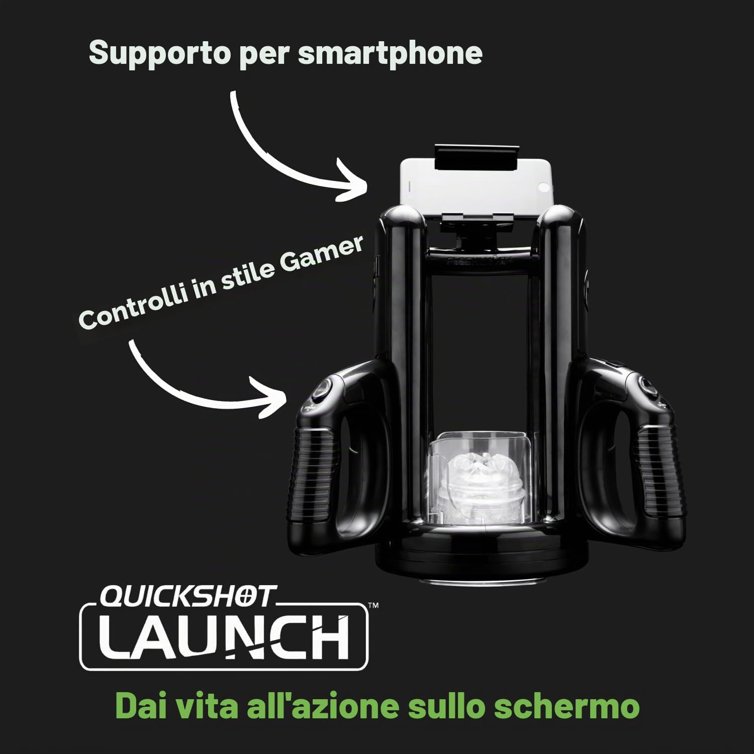Fleshlight Quickshot Launch - Il tuo masturbatore automatico di Fleshlight che crea i giocattoli sessuali maschili perfetti per gli uomini