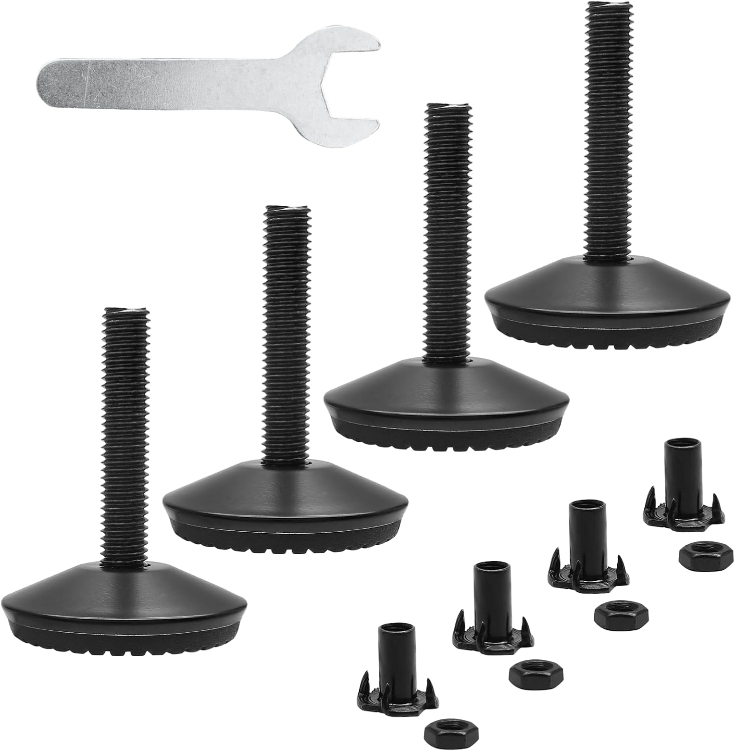 HARSKIYER 4pcs Furniture Levelers, M10 Leveling Feet