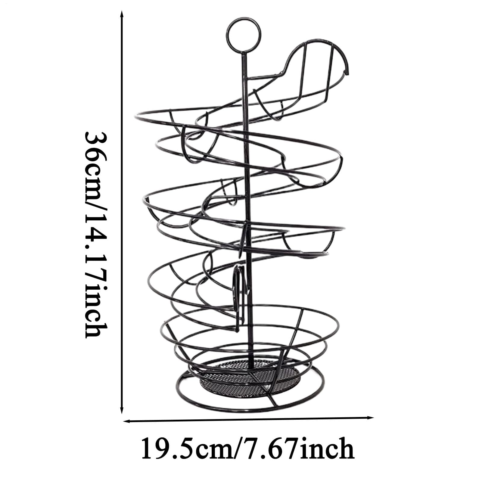 MRKU Cesta de Almacenamiento para Huevos de Cocina - Soporte metálico para exhibición de Productos Frescos para encimera, Carrito para el hogar/apartamento