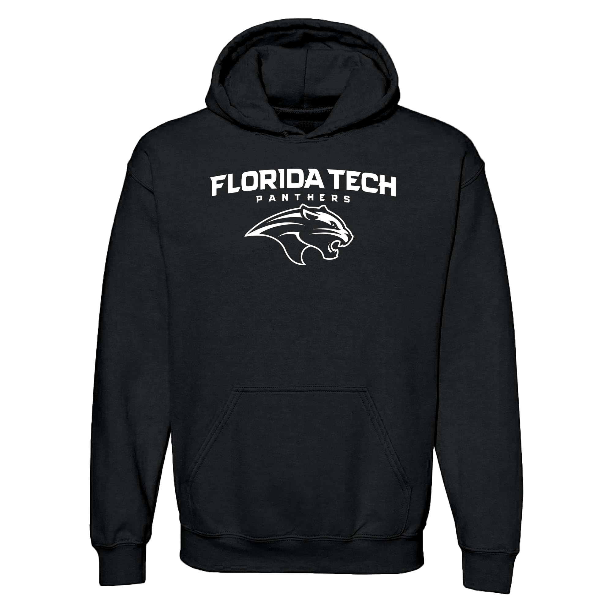 UGP Campus Apparel NCAA Officially licensed College - University Team Color Arch Logo Hoodie, Florida Tech Panthers Black, XL โ image 1