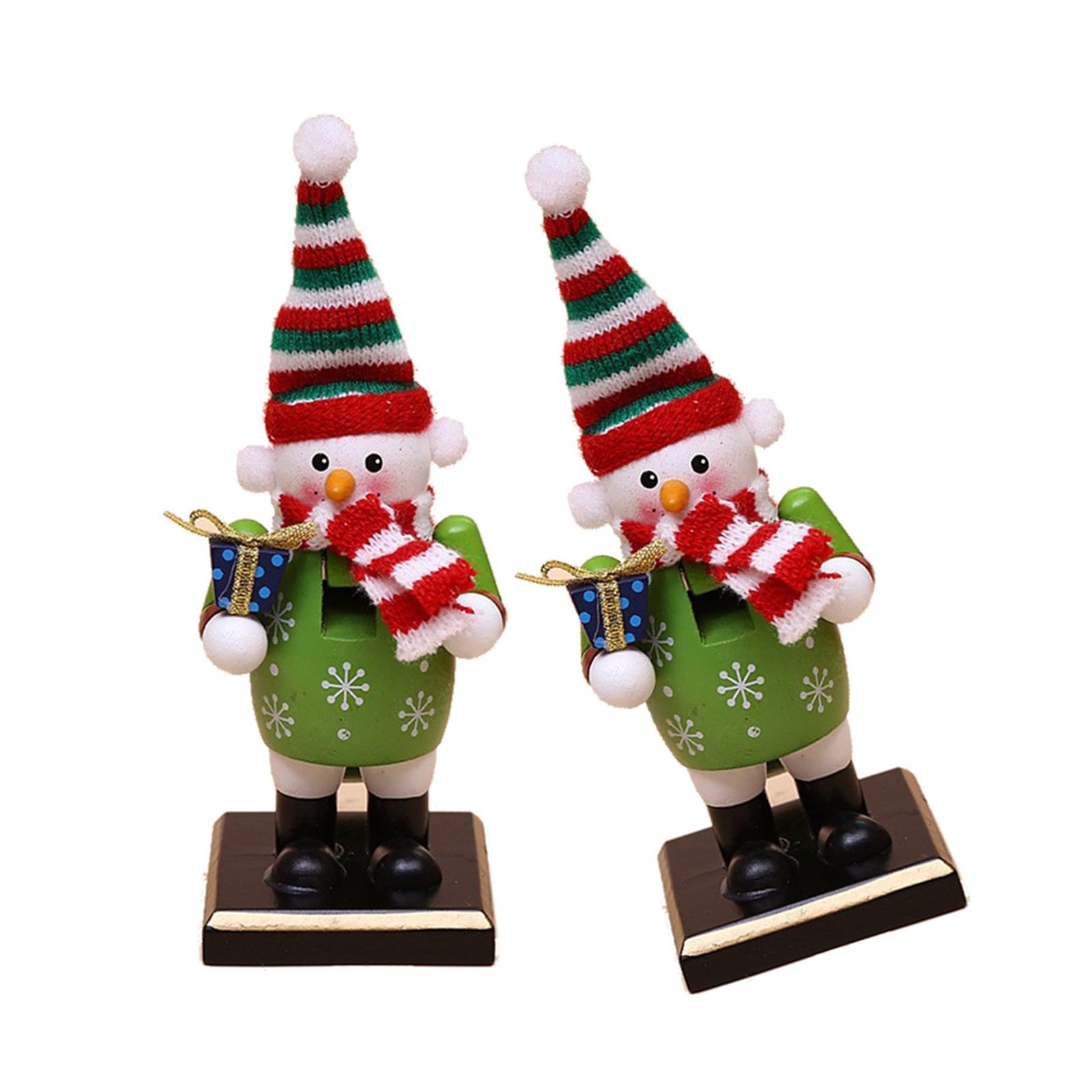 Hsioluted Nutcrackers Desktop Decors Wood Nutcrackers Soldier Ornament Traditional Christmas Decoration for Festival Accessory