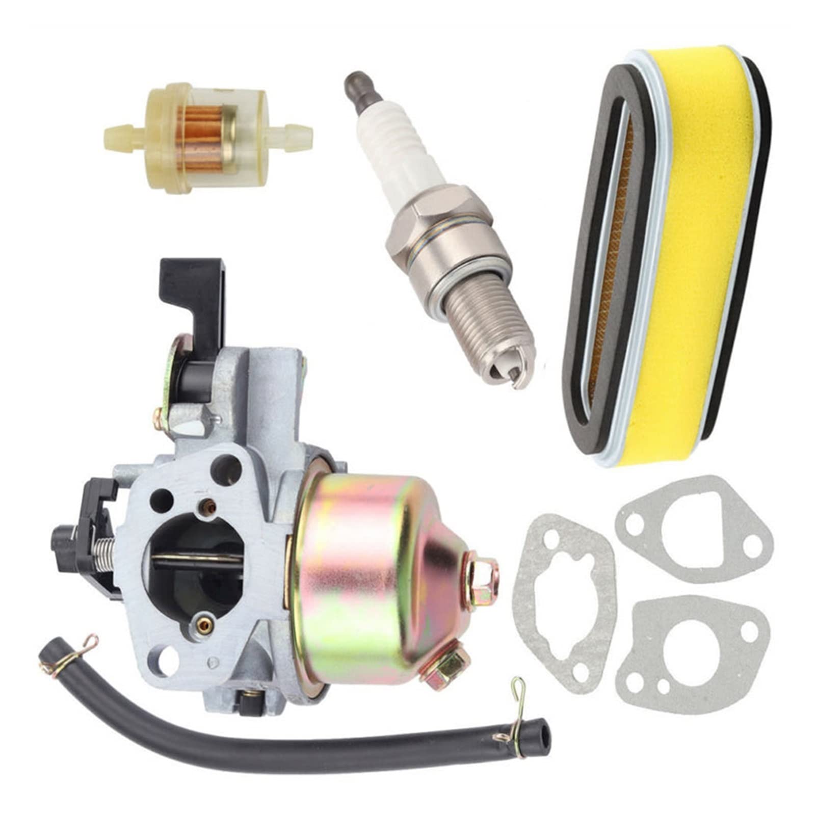 Filtro Combustible Filtro Aire Carburador para GXV120 GXV140 GXV160 HR194 HR195 HR214 Pieza Herramienta Motor Cortadora Césped Carburador para desbrozadora