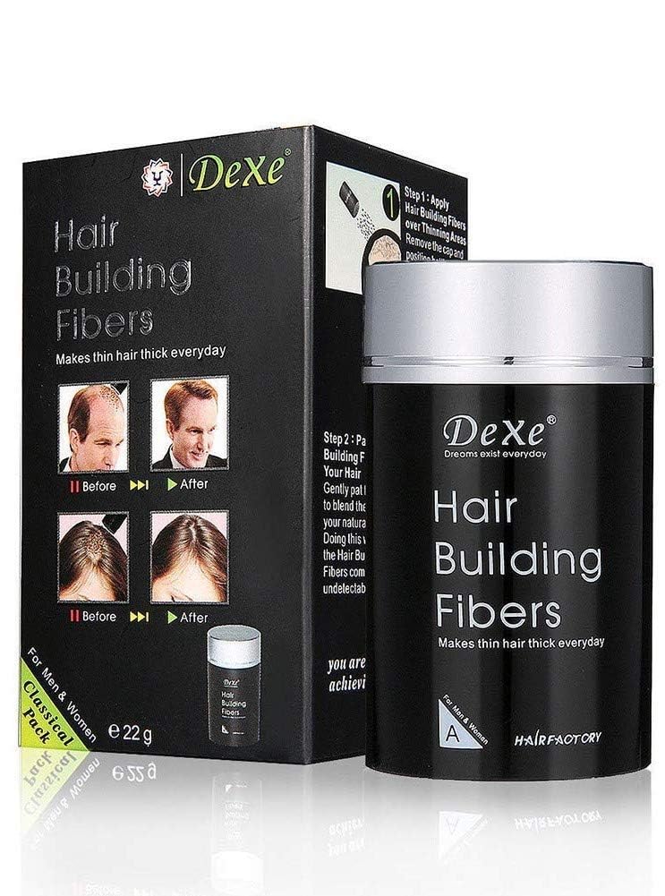 Hair Thickening And Building Hair Fiber Dark Brown Color, Thick hair, Instant results, Plant and cotton based fibers, For men and women (22 g)-image-14