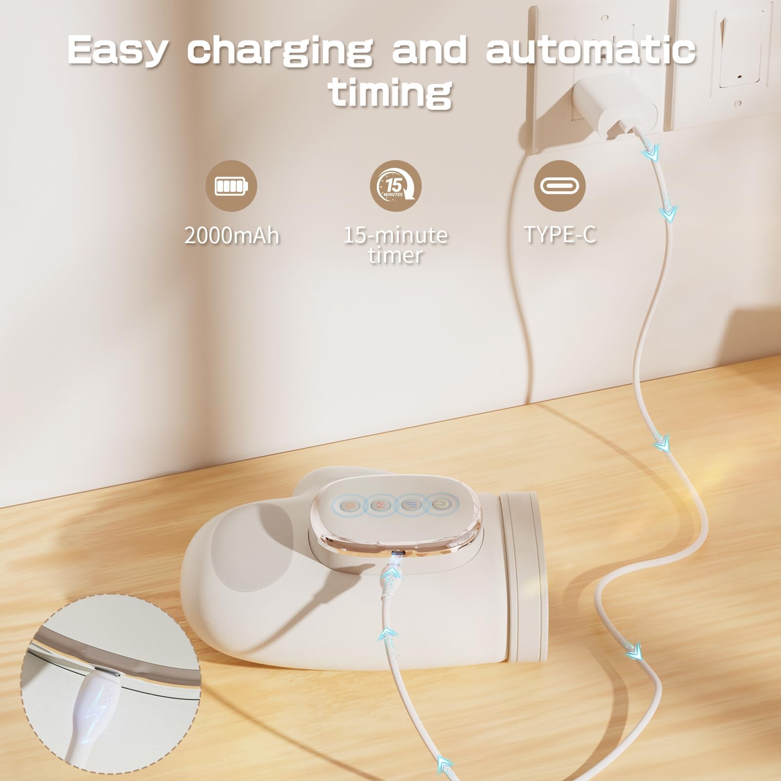 Masajeador Manos Hand Massager Dedos Calor Compresión Aliviar Síndrome Túnel Carpiano Versión Actualizada