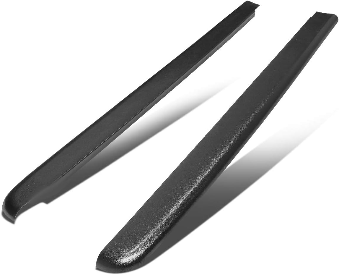 DNA Motoring Black Bed Rail Caps For 2007-2015 Chevy Silverado 6.5ft Bed