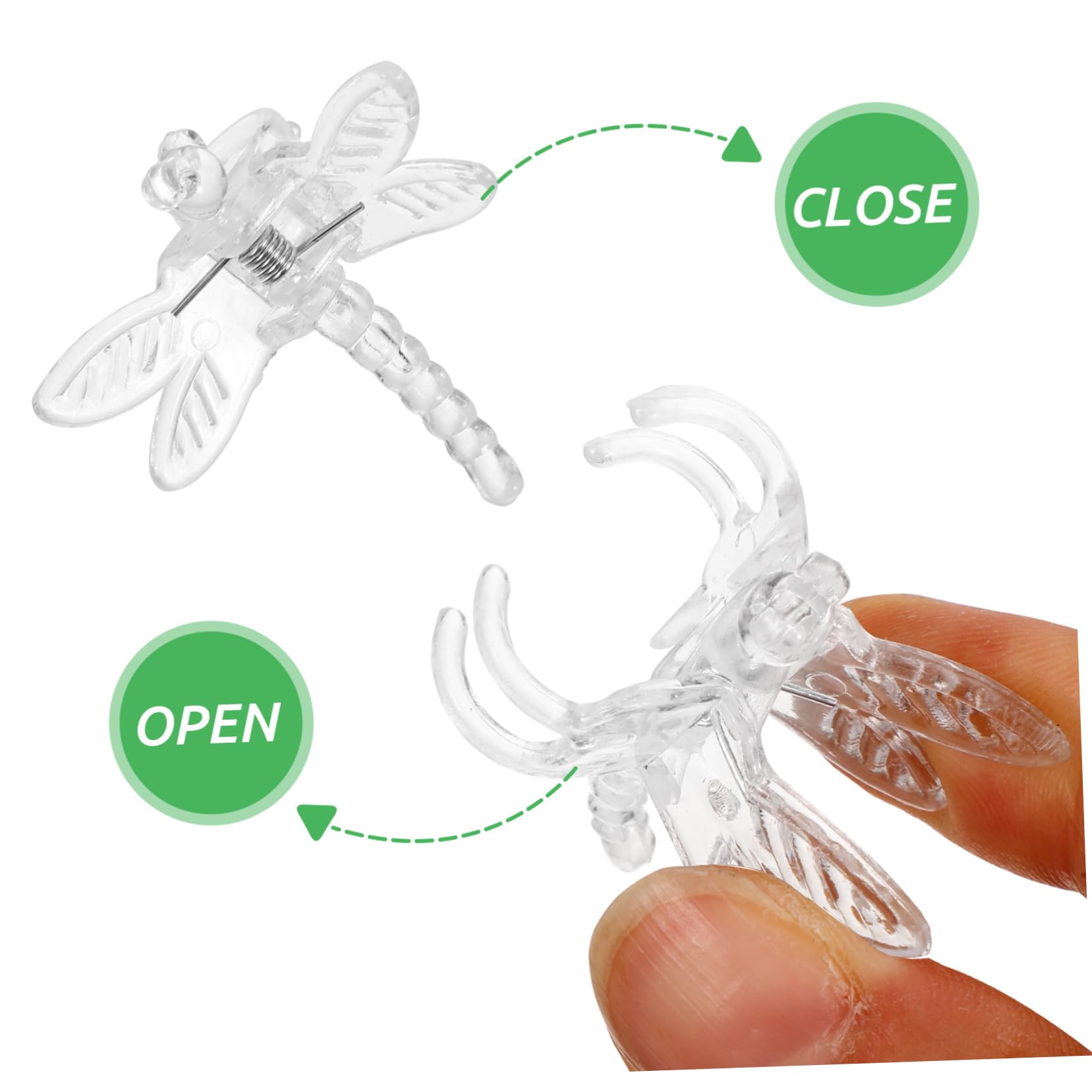 Toyvian 5 Sätze Transparente Orchideen Clips Für Pflanzenstütze Langlebige Klammern Für Ranken Und Gemüse Für Tomaten Und Bohnen Wetterbeständig Und Einfach Zu Handhaben 10 Stück * 5