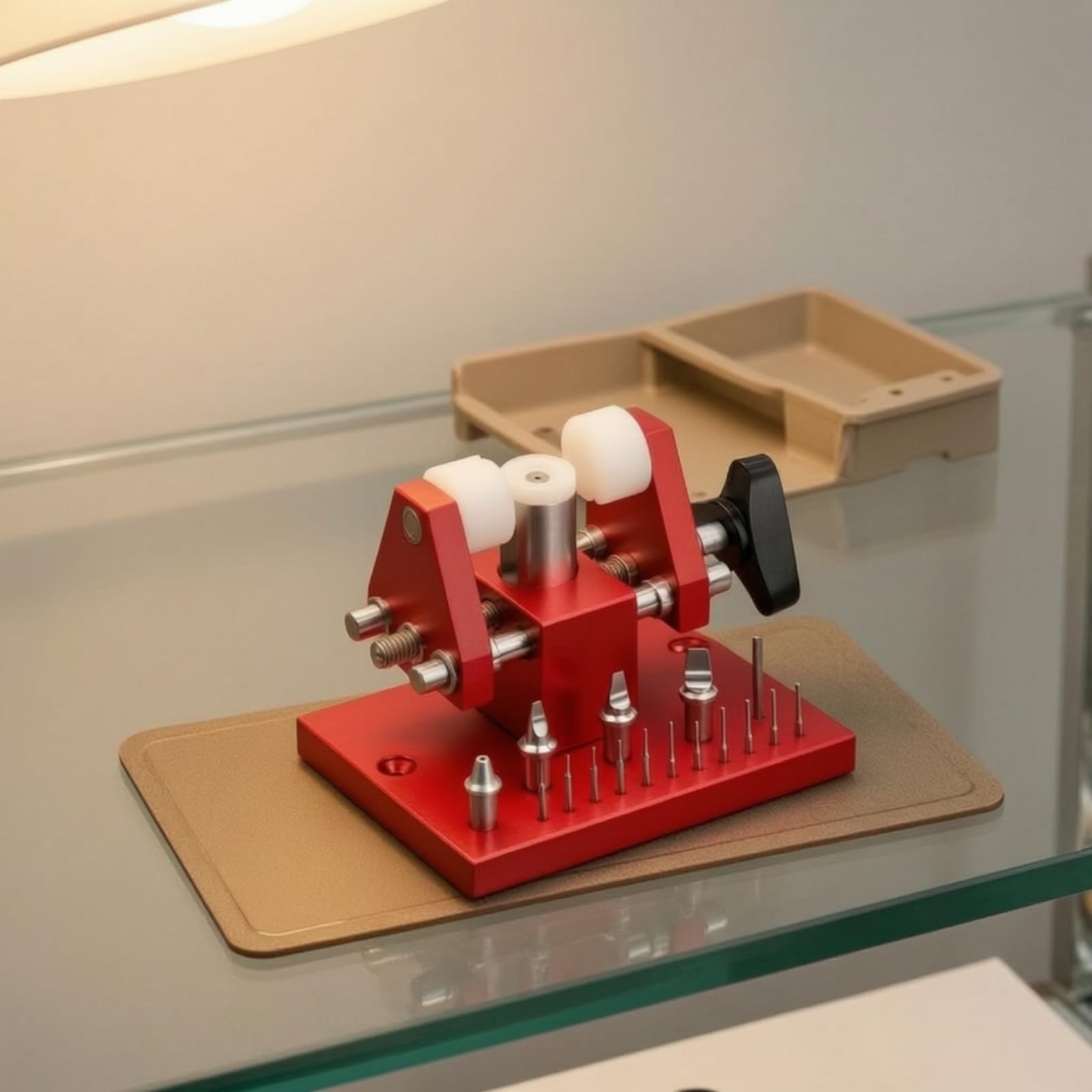 predolo Ouvre-Boîtier Montre Robuste Kit Pratique Outil pour Horlogers, Établi
