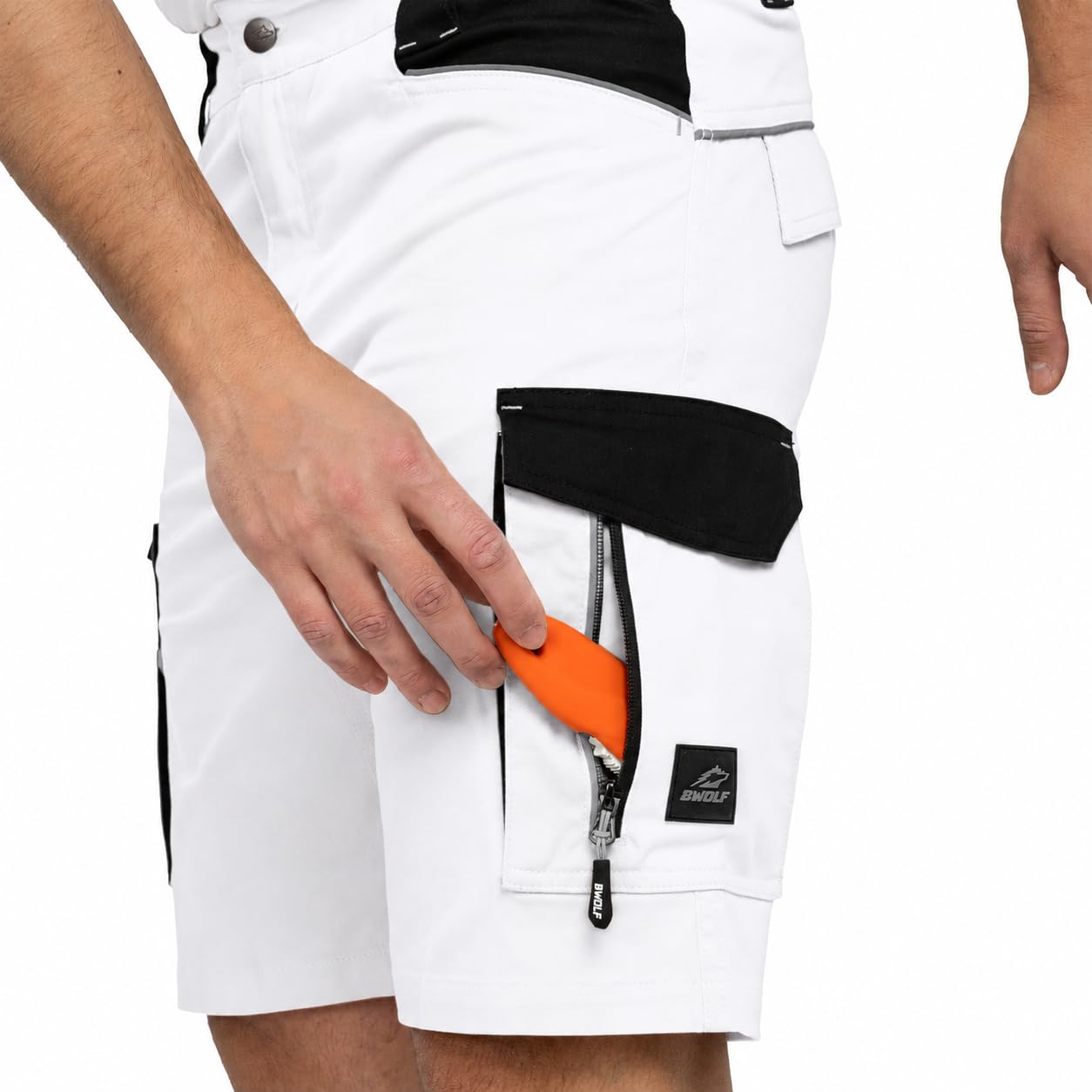 BWOLF Daytona Arbeitsshorts Stretch, Arbeitshosen Männer Kurze, Arbeitshose Herren mit vielen Taschen