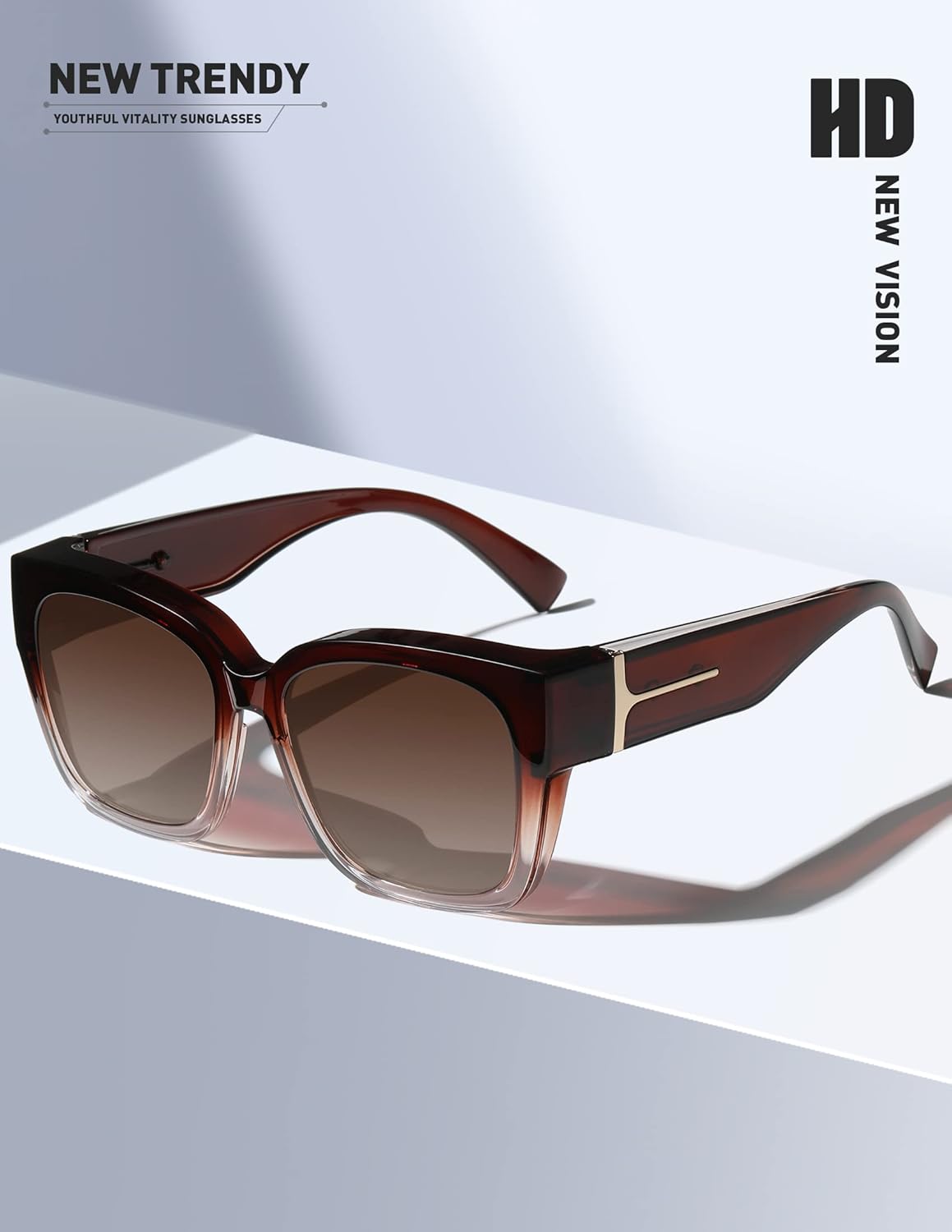 MEETSUN Oversized Fit Over Glasses Sunglasses for Women Men Large Trendy Polarized Sunglasses for Driving UV Protection - Image 6