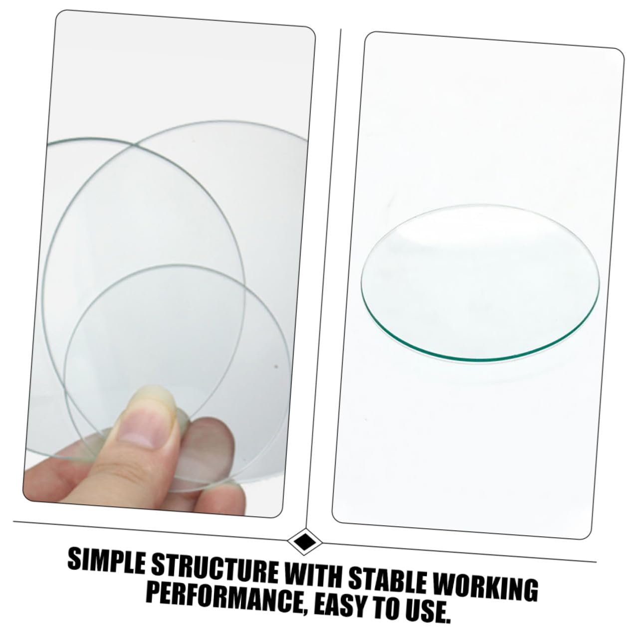 Mikikit 10pezzi Coperture in Vetro per Becher Trasparenti da Laboratorio per Esperimenti Chimici Design Preciso e Resistenza alle Alte Temperature