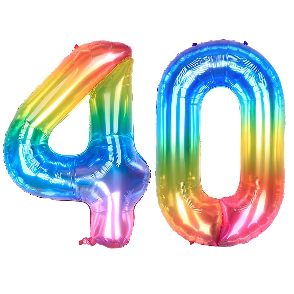 Foil Globo Número 5 Azul 40" (101cm), Inflable Helio o aire, Gigante Numeros 0-9, 10-19, 20-29, 30-100, Grande Globos Decoración para La Boda Aniversario y Cumpleaños Fiestas — view 256