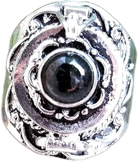 Black Onyx Ring, Poison Box Ring, Round Stone Ring, Poison Box Jewelry, Healing Ring, Openable Poison Ring, Vintage Box Ring, Poison Ring, Healing Ring, Onyx Jewelry, Boho Box Ring, Gift For All