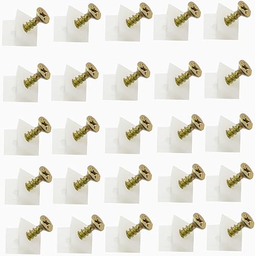 DZS ELEC - Soporte inferior de cajón hundido, 50 piezas, cuñas de reparación, fijación de fondos de cajones hundidos, baúl de muebles, soporte de