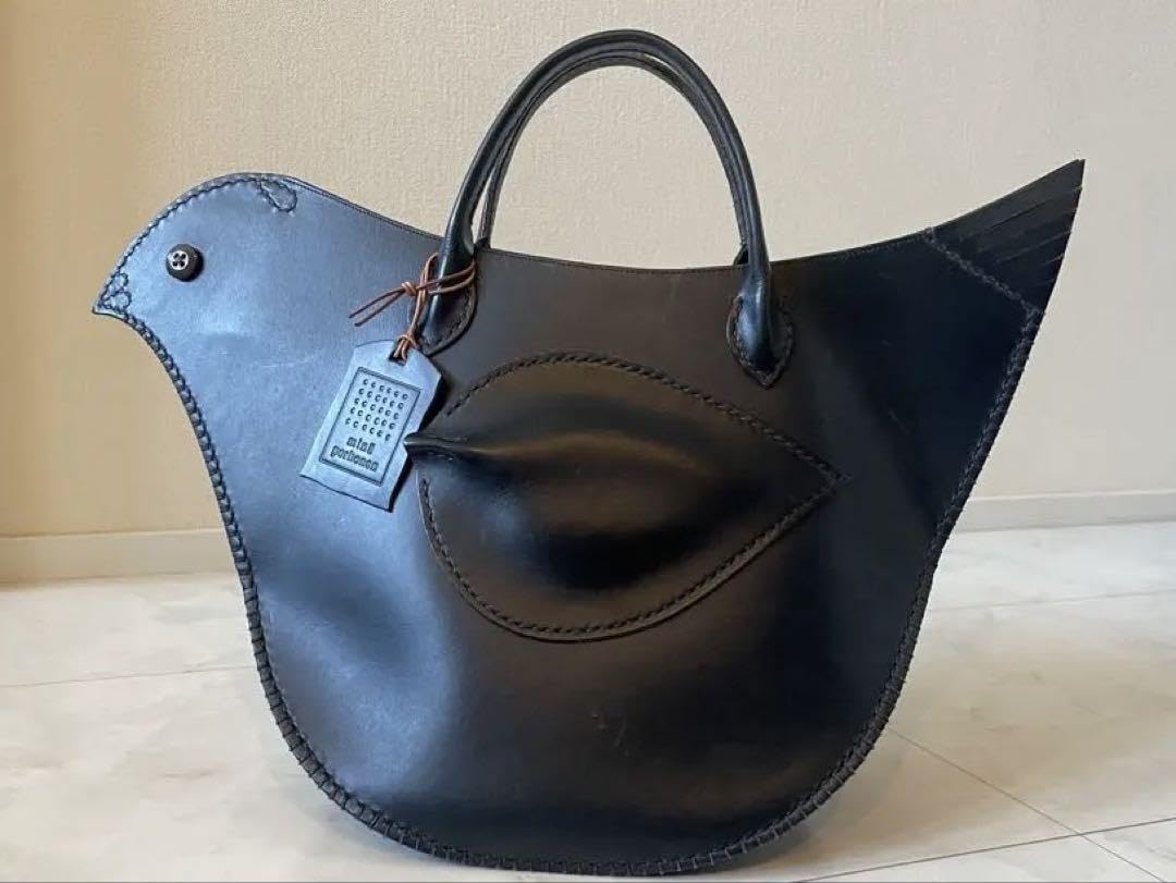 極美品 ミナペルホネン tori bag ポシェット/オリーブ 鳥バッグ 牛革 美品/定価6.6万】ミナペルホネン mina perhonen tori bag とり