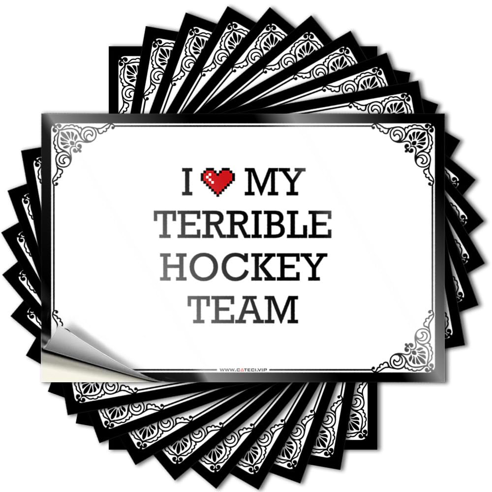 I Love My Terrible Hockey Team Teens Stuff Girly - Tattoo Tumbler Waterproof Decal(6X9CM)