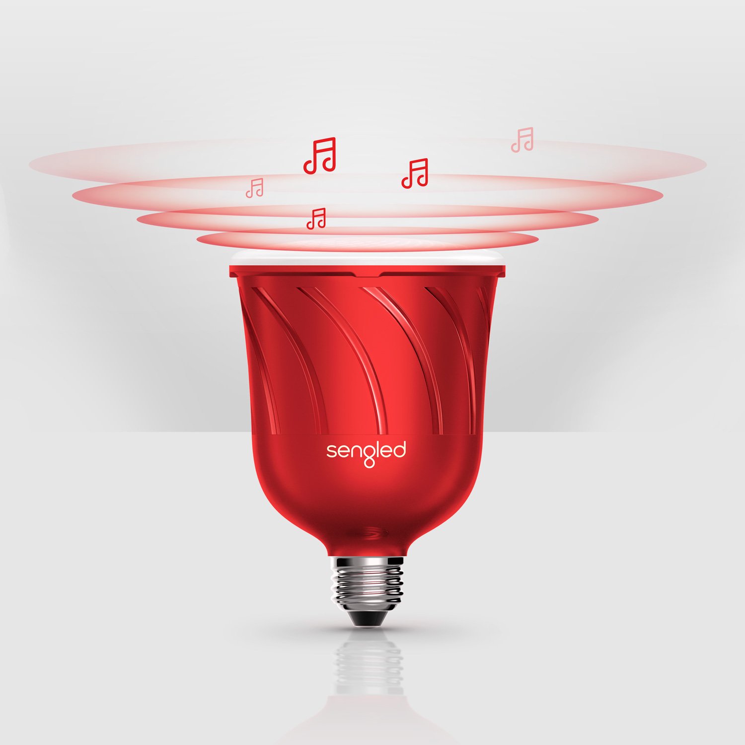 Sengled Pulse Satellite LED Leuchtmittel mit BT-Lautsprecher, candy apple