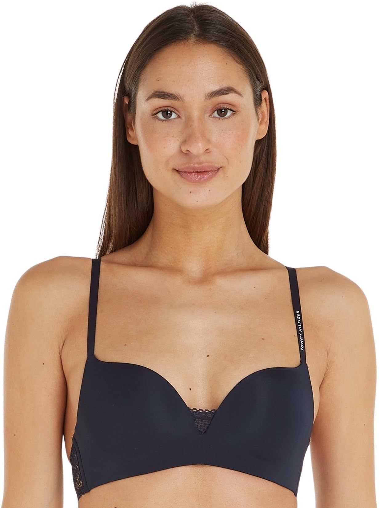 Tommy Hilfiger Women’s Non-Wired Push Up Bra, Blue (Desert Sky), 36B