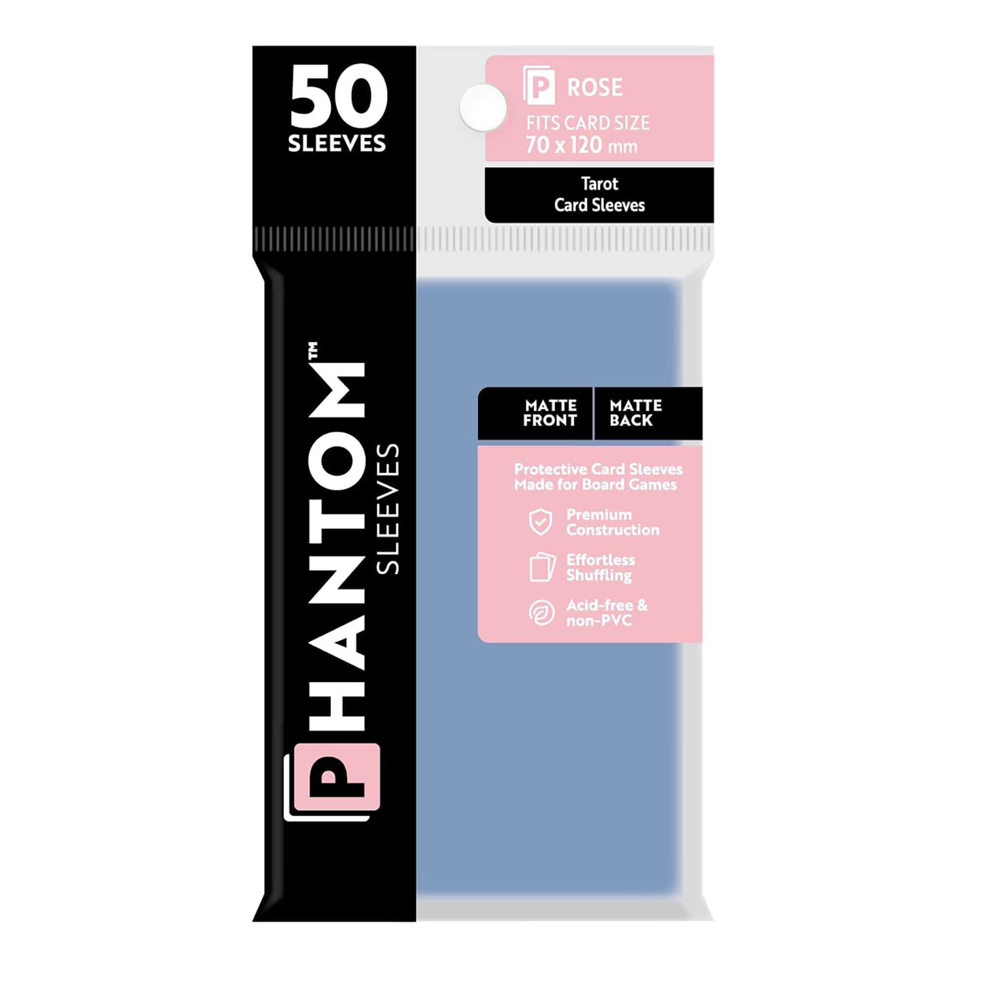 Amazon.com: Phantom Sleeves: Rose Size 70 x 120mm: Matte Front