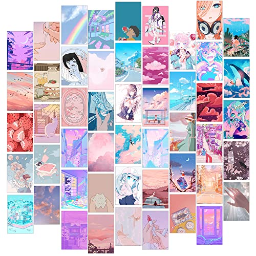 Kawaii Wall Collage Kit for Kawaii Wall Decor, Kawaii Stuff for Japanese Room Decor, Cute Things for Teen Girls Room Decor, Anime Accessories for Kawaii Room Decor, Anime Posters for Room Aesthetic (Kawaii)