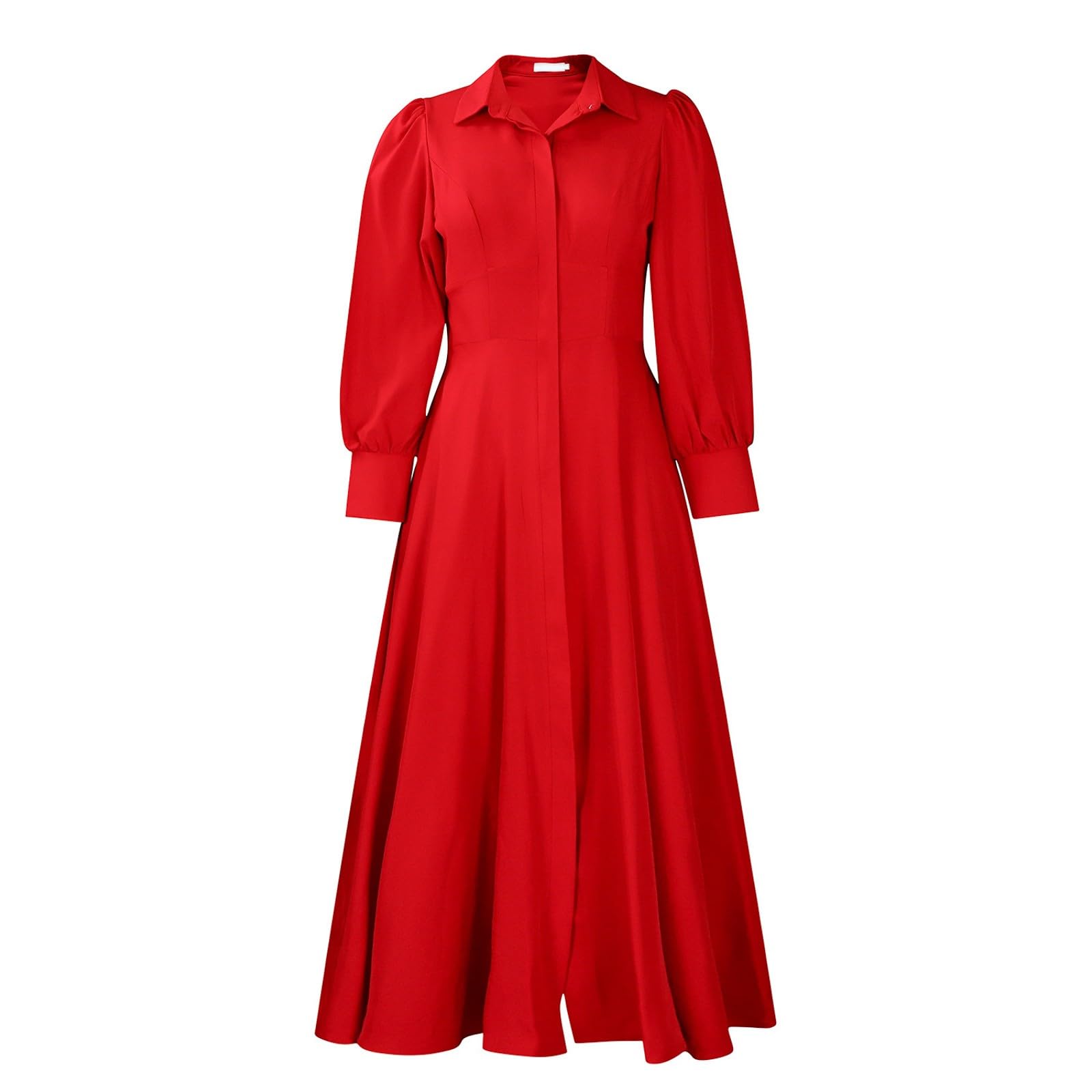 2026 Chemise plissée Manches Bouffantes Boutons Poches élégante Quotidien Bureau Vacances col Montant Unie Automne Hiver