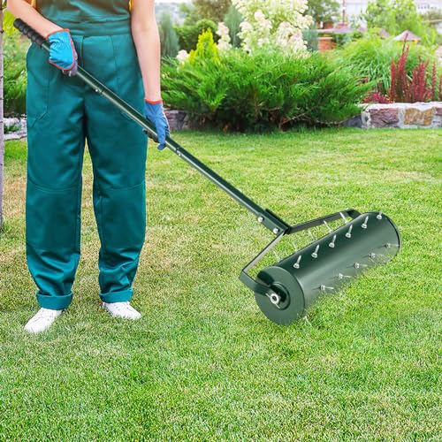 Aireador manual de césped IRONMAX con rodillo 21''x51'' miniatura 2