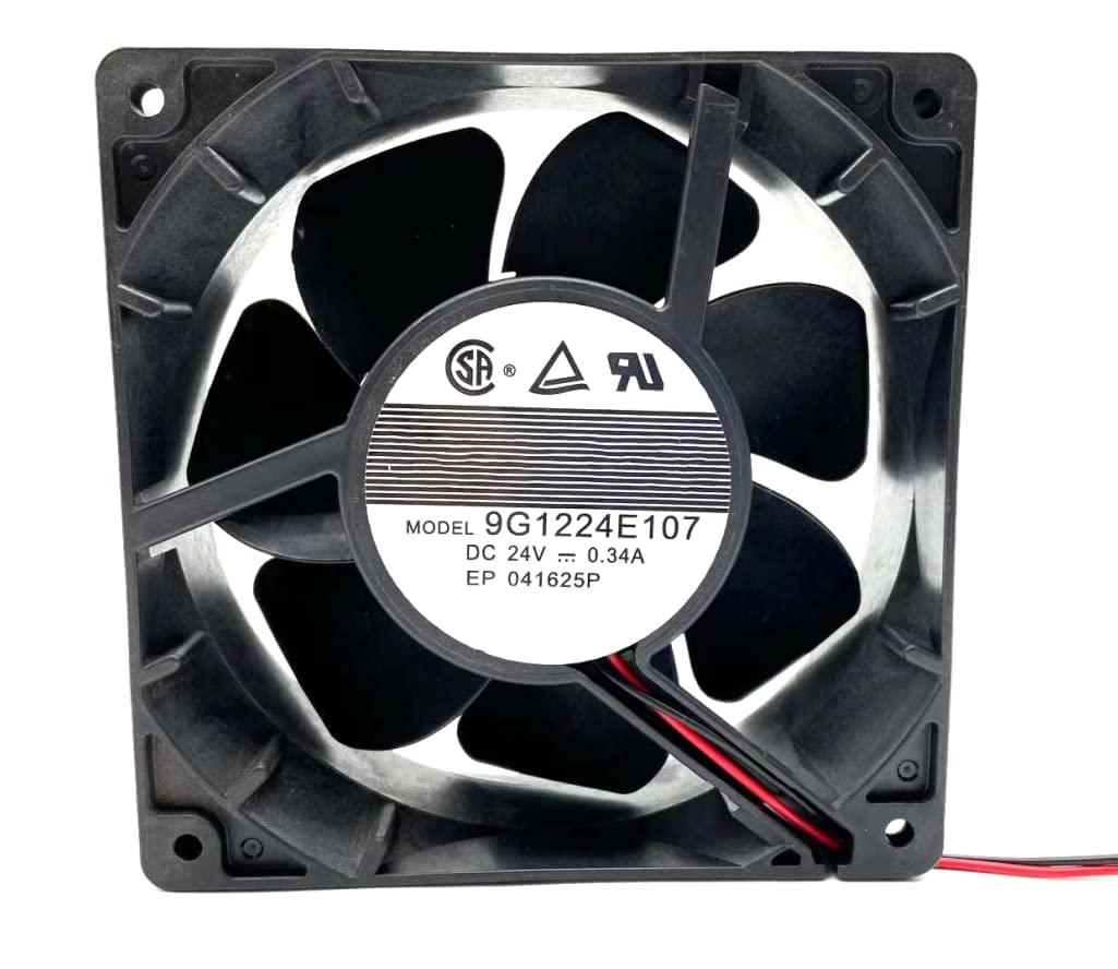 Amazon.co.jp: 9G1224E107 DC 24V 0.34A 120x120x38mm 2線冷却