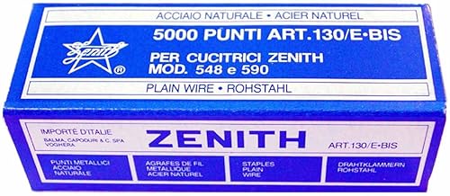 Zenith 41149 130E Staple Assorted Metallic, Gray