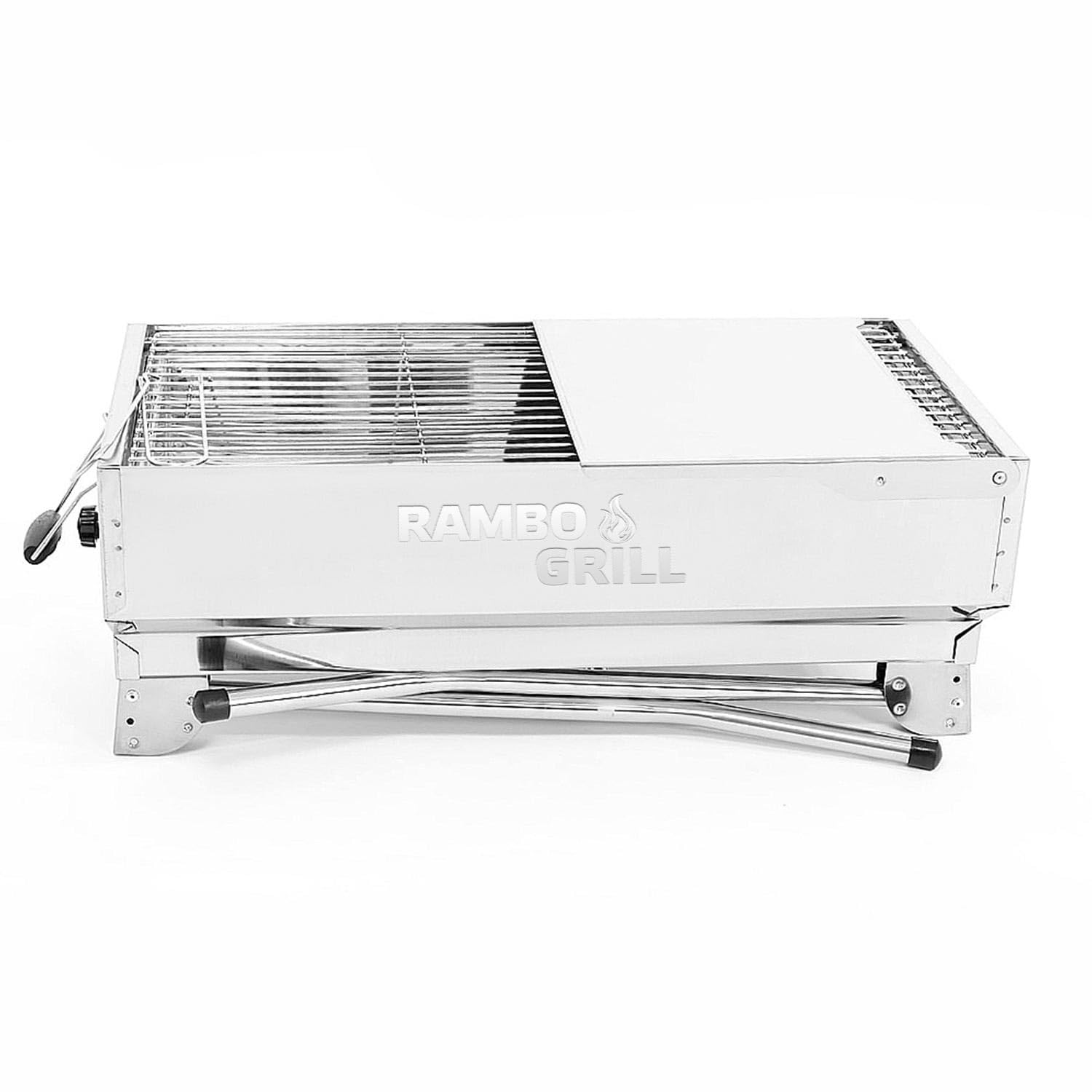 BEM Rambo Argos Holzkohlegrill aus Edelstahl, Mangal, BBQ Klappgrill