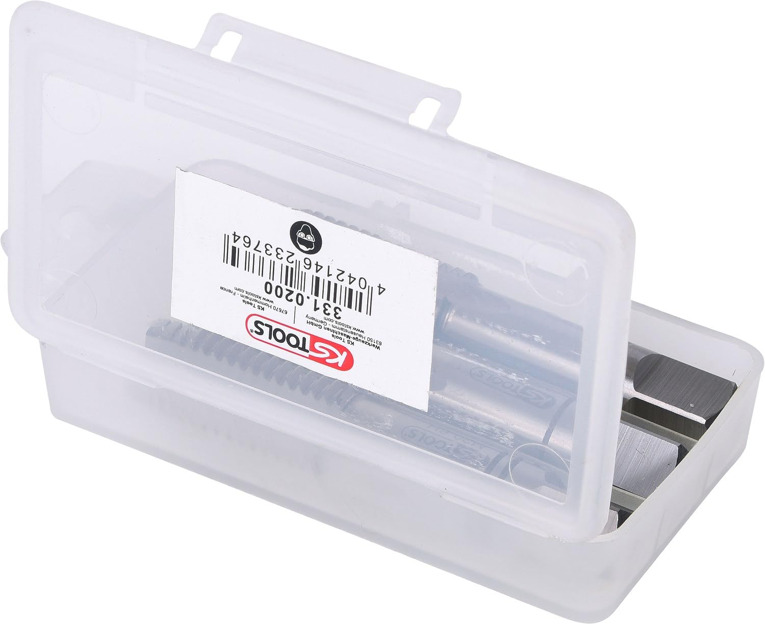 KS Tools 331.0200 Juego de machos de roscar manuales HSS tipo M, M20x2,5,3 pzs