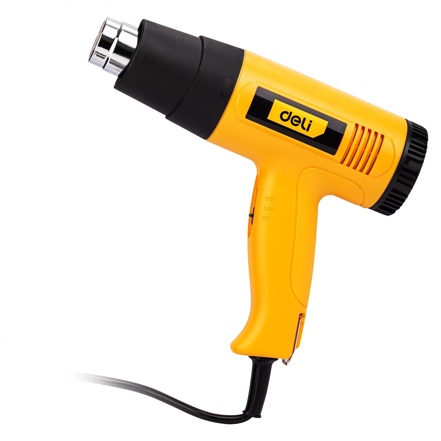 Deli DL391201 2000W Heat Gun with 2 Temperature Setting & Overheat Protection High Speed Heating for Domestic & Industrial Use (Pack of 1, Yellow) (B0D949CQXL) Amazon Price History, Amazon Price Tracker