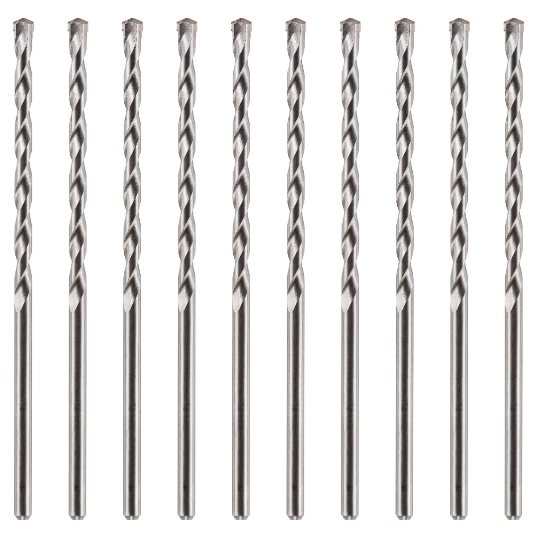 Rennie Tool - 10pcs 8mm x 200mm Long TCT Masonry Drill Bit Set