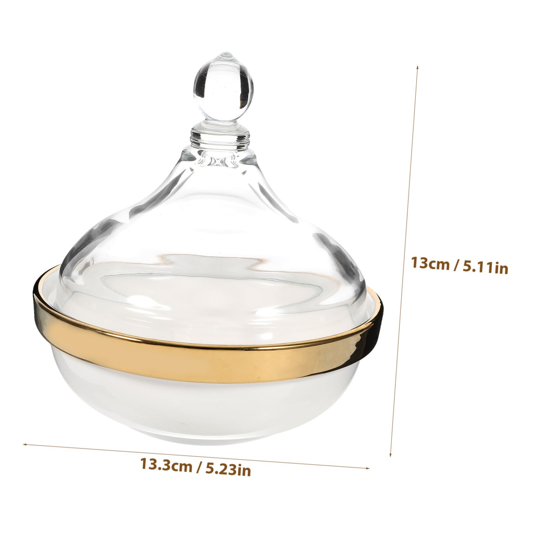 Tazón de Postre Tapa de Cerámica y Vidrio, Blanco, 1 Pieza | Uso Multifuncional, para Casa y Fiestas, Formato Compacto para Llevar, Ayuda a Conservar Frescura