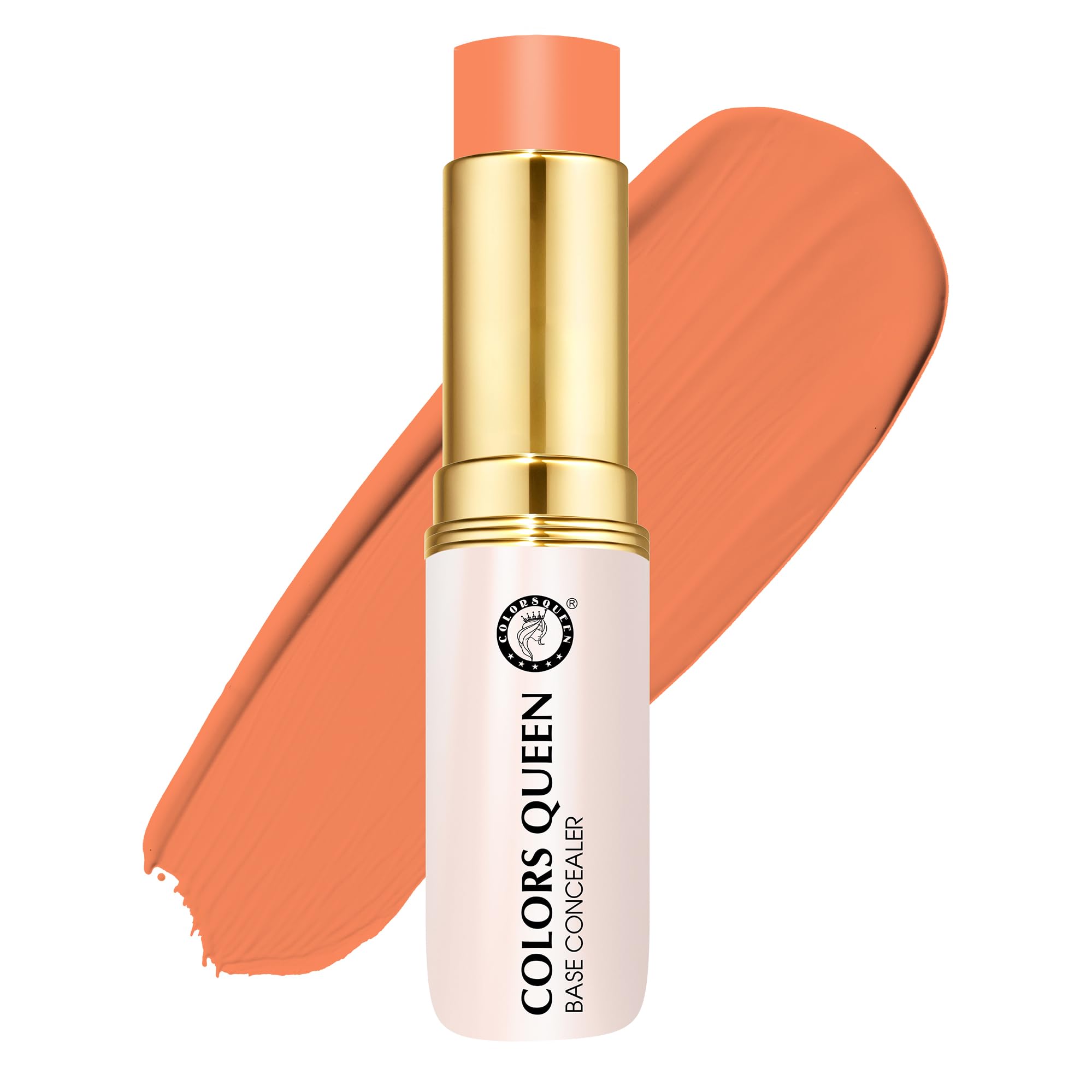 Colors Queen Perfect Oil Free Base Concealer – (06 - Orange, 8g) | Lightweight Concealer Stick with Full Coverage | Long Lasting & Easily Blendable Corrector & Concealer for Face Makeup-image-20