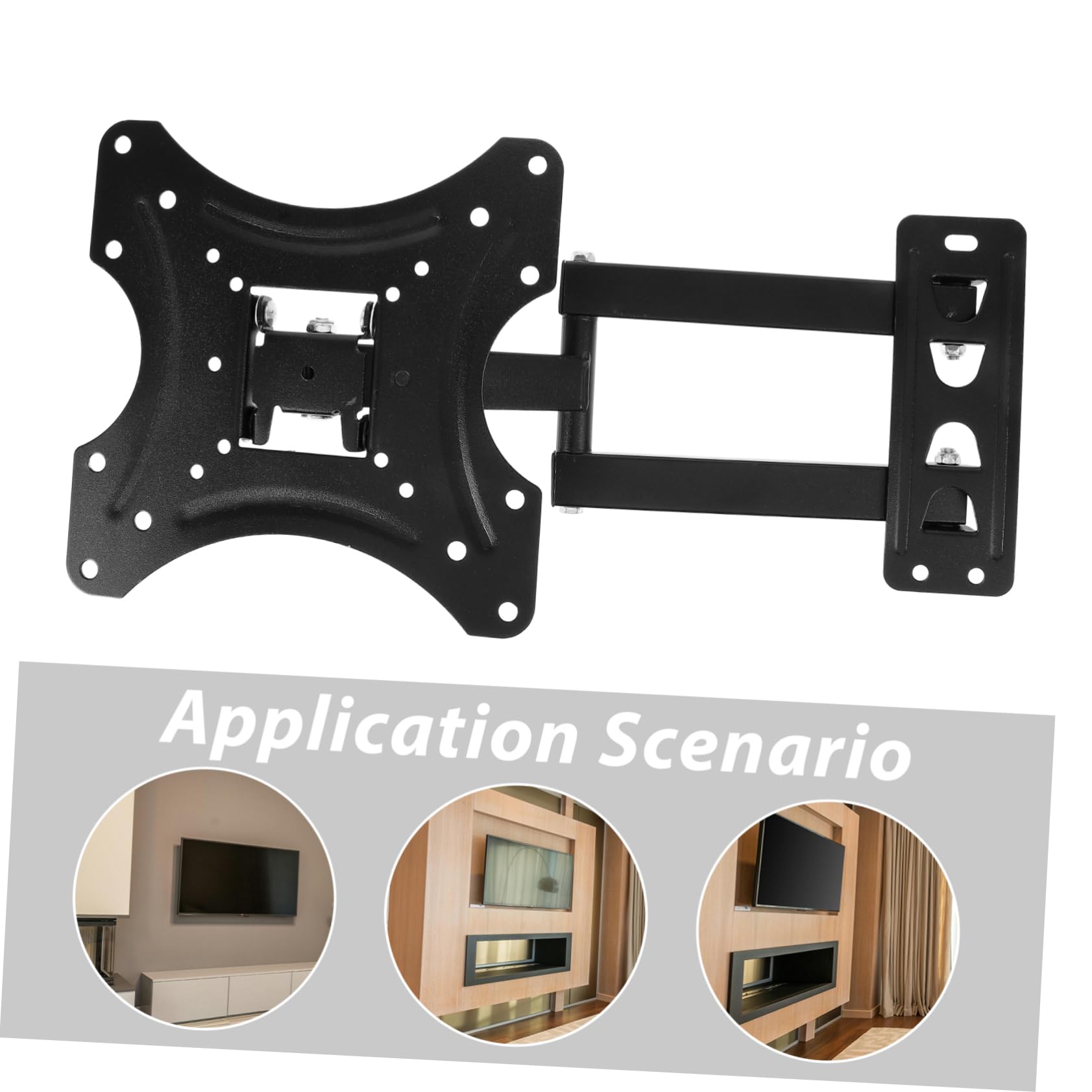 ULTECHNOVO Soporte de Pared para TV 17-42 Pulgadas, Metal Negro