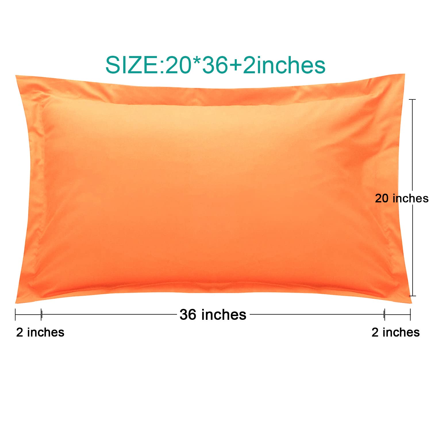 NTBAY 2 Pack 100% Brushed Microfiber Oxford Pillowcases, 1800 Super Soft And Cozy, Wrinkle, Fade, Stain Resistant King Oxford Pillow Cases | Hotel Quality Pillow Shams, 50x90 Cm, White