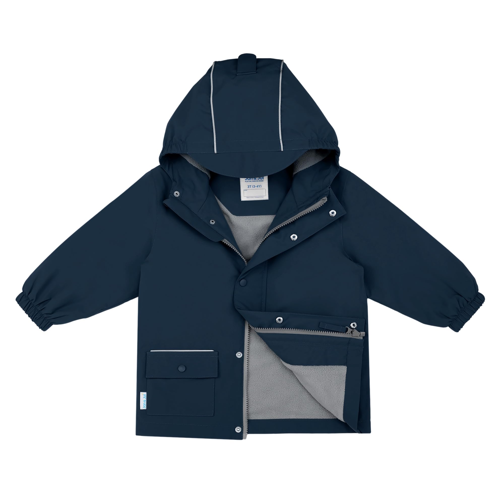 JAN &amp; JUL Waterproof Cozy-Dry Rain Jacket for Kids